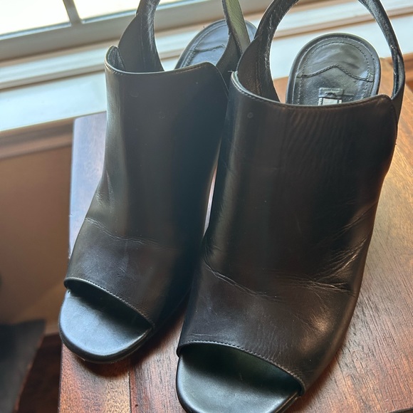 Prada open toe, chunky heel boot. - Picture 2 of 4